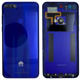 Huawei Y7 2018 Rückseite Akkudeckel (Blau) (gebraucht grade C, original)