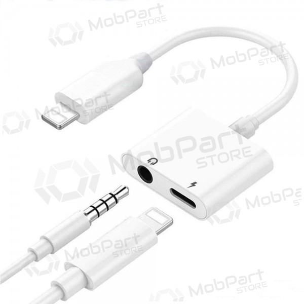 Adapter bluetooth ADP13 iš Lightning į Lightning + 3,5mm (Weiß)