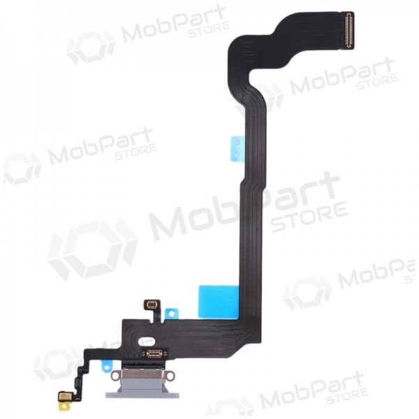 Apple iPhone X Ladeanschluss und Mikrofonanschluss (Silbrig) Apple iPhone X Ladeanschluss und Mikrofonanschluss (Silbrig)