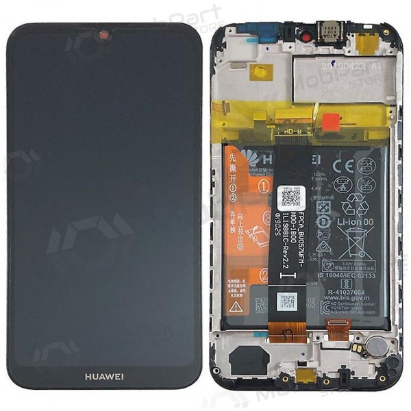 Huawei Y5 2019 Display (Schwarz) (mit Rahmen und Batterie) (service pack) (original) Huawei Y5 2019 Display (Schwarz) (mit Rahmen und Batterie) (service pack) (original)