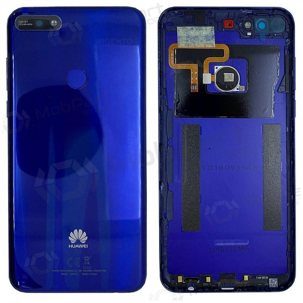 Huawei Y7 2018 Rückseite Akkudeckel (Blau) (gebraucht grade C, original) Huawei Y7 2018 Rückseite Akkudeckel (Blau) (gebraucht grade C, original)