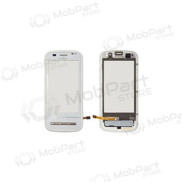 Nokia c6-00 touchscreen (mit Rahmen) (Weiß)