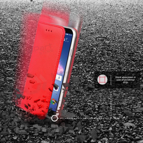 Apple iPhone 12 / 12 Pro hülle - Smart Magnet (rot)