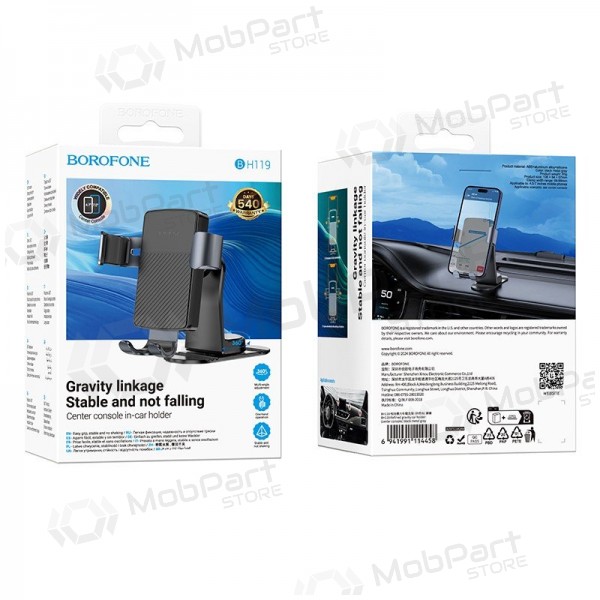 Halterung für Autotelefon Borofone BH119 (dashboard) Schwarz