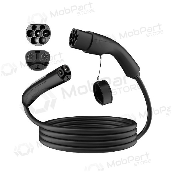 Elektromobilio Ladekabel Tesla NACS - Type 2, 32A, 7.2kW, 1-fazė, 5m Elektromobilio Ladekabel Tesla NACS - Type 2, 32A, 7.2kW, 1-fazė, 5m