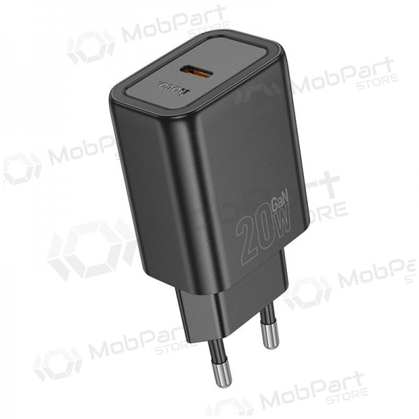 Telefonladegerät Hoco N60 20 W GaN USB-C schwarz