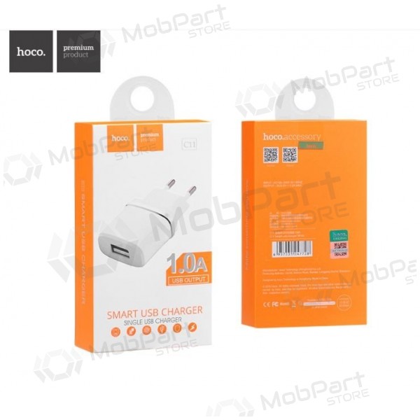 Ladegerät HOCO C11 Smart USB (5V 1A) (Weiß)