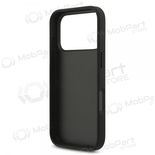 Apple iPhone 17 Pro Hülle - Guess PU 4G Metal Logo Strap (schwarz)