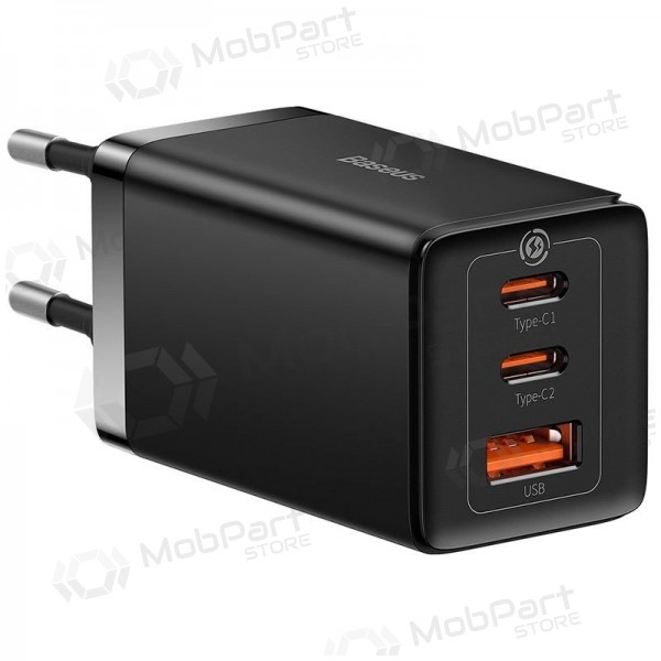Telefonladegerät Baseus GaN5 Pro 65 W 2xUSB-C + USB-A GaN PD QC schwarz CCGP120201