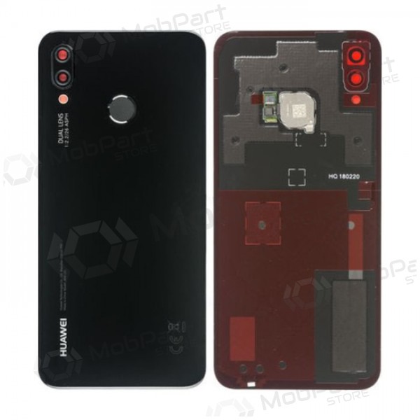 Huawei P20 Lite Rückseite Akkudeckel Schwarz (Midnight Black) (gebraucht grade C, original)