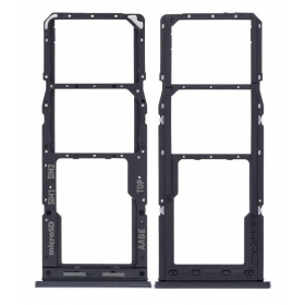 Samsung Galaxy A125 A12 / A127 A12S SIM-Kartenhalter (Schwarz) (service pack) (original)