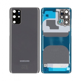 Samsung G985 / G986 Galaxy S20 Plus Rückseite Akkudeckel Grau (Cosmic Grey) (gebraucht grade C, original)
