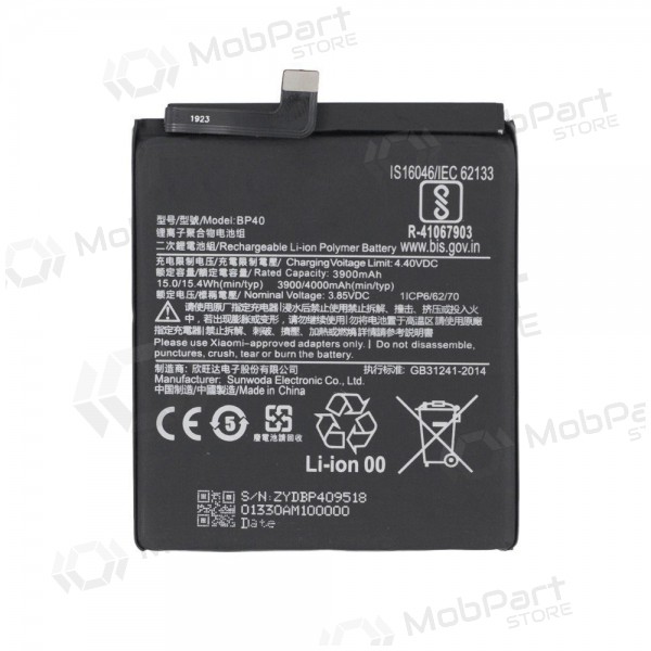 Xiaomi Mi 9T Batterie, akumuliatorius (BP41) Xiaomi Mi 9T Batterie, akumuliatorius (BP41)
