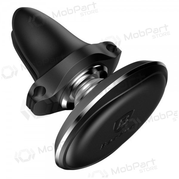 Telefono laikiklis Baseus Magnetic Air Vent With Cable Clip Schwarz SUGX020001