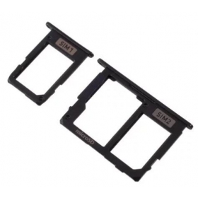 Samsung A605 Galaxy A6+ 2018 SIM-Kartenhalter (2Stck) (Schwarz)