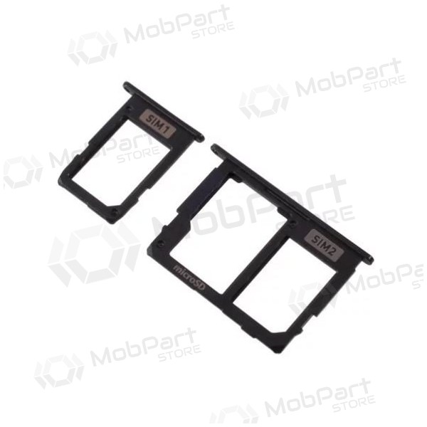 Samsung A605 Galaxy A6+ 2018 SIM-Kartenhalter (2Stck) (Schwarz)