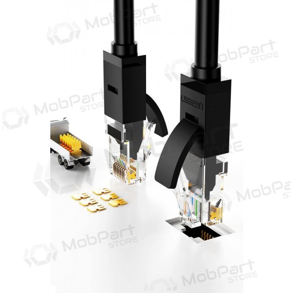 Kabel Ugreen RJ45 Cat 6 UTP 1000Mbps 1.0m (Schwarz)