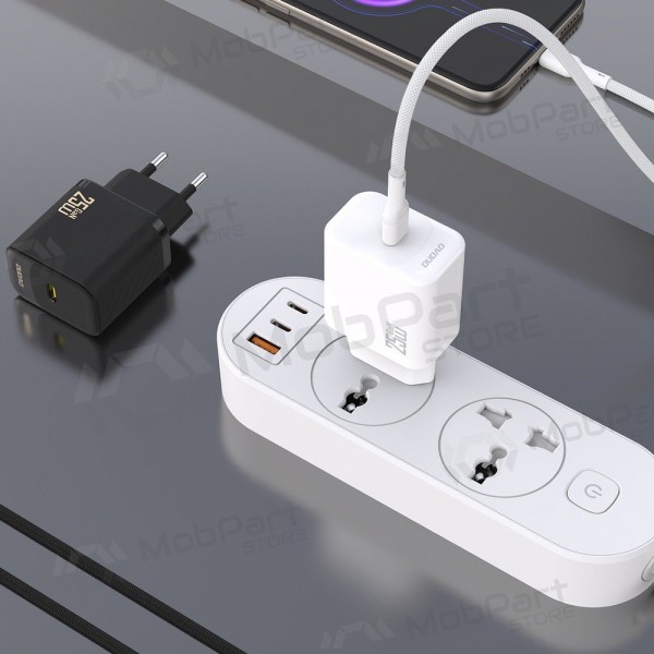 Ladegerät Dudao A27C GaN 25W USB-C + USB-C auf USB-C Kabel 1.0m weiß