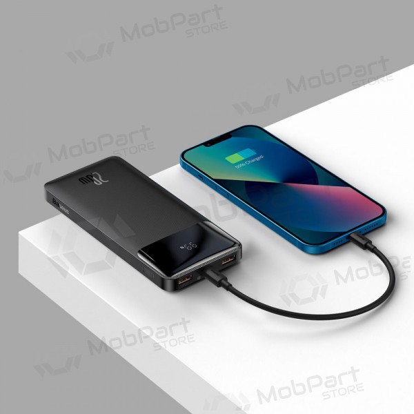 Externe Batterie Power Bank Baseus Bipow 20W 10000mAh + MicroUSB 0.25m Schwarz PPBD050301 Externe Batterie Power Bank Baseus Bipow 20W 10000mAh + MicroUSB 0.25m Schwarz PPBD050301