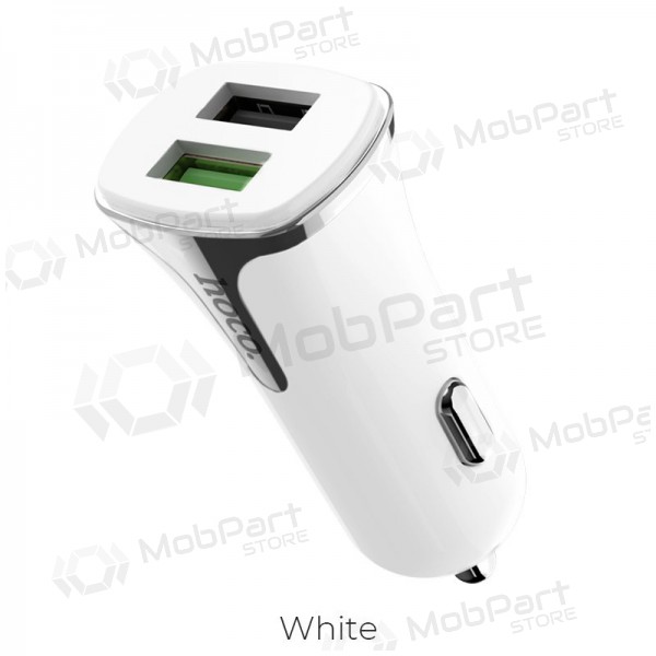 Ladegerät automobilinis Hoco Z31 Quick Charge 3.0 (3.4A) x 2 USB (Weiß)