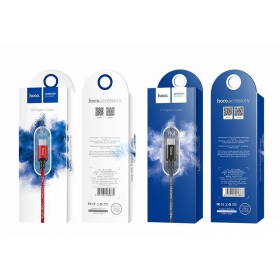 USB Kabel Hoco X14 Lightning (Rot / Schwarz) 1.0m