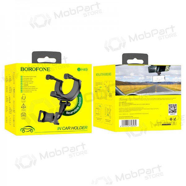Halterung für Autotelefon Borofone BH49 mounted on a mirror Schwarz