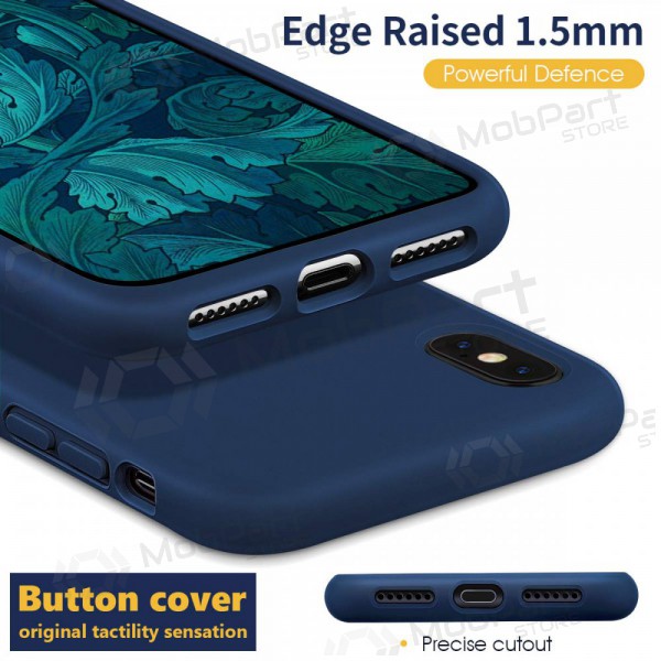 Apple iPhone 13 mini hülle - Liquid Silicone - 1.5mm (dunkelblau)