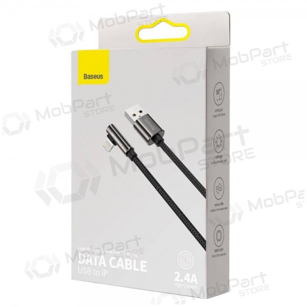 USB Kabel Baseus Legend Lightning 2.4A 1.0m (Schwarz) CALCS-01