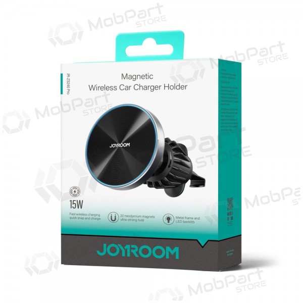 Automobilinis laikiklis-Ladegerät Joyroom JR-ZS240 Pro MagSafe 15W Schwarz