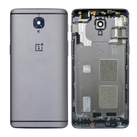 OnePlus 3 / 3T Rückseite Akkudeckel Grau (Gunmetal) (gebraucht grade C, original)