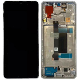 Xiaomi Poco X6 5G (compatible with Redmi Note 13 Pro 5G) Display (Weiß) (mit Rahmen) (original)