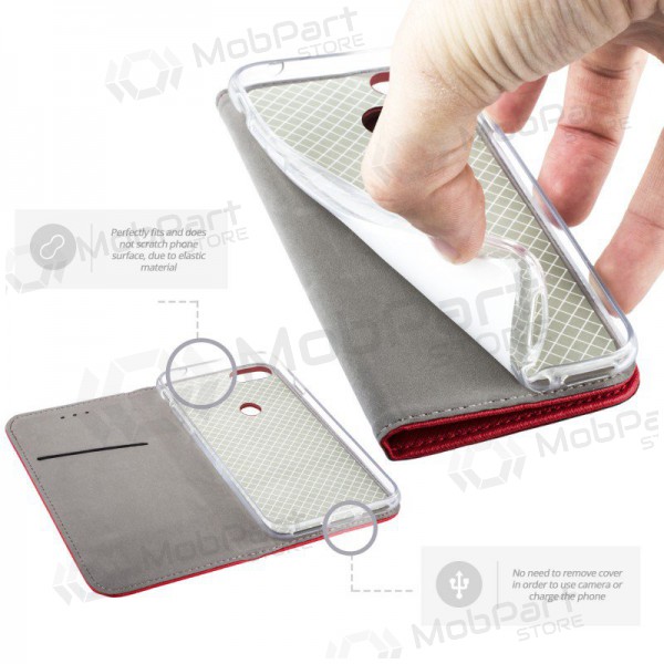 Apple iPhone 12 / 12 Pro hülle - Smart Magnet (rot)