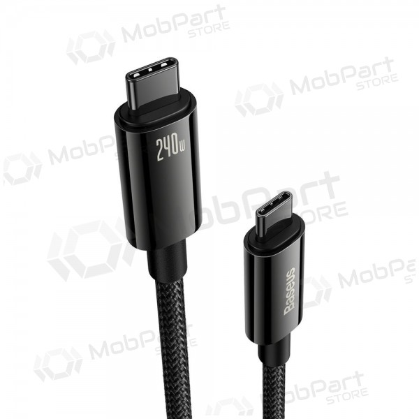 USB-C kabel Baseus Tungsten CAWJ040001 USB-C zu USB-C 1 m 240 W schwarz