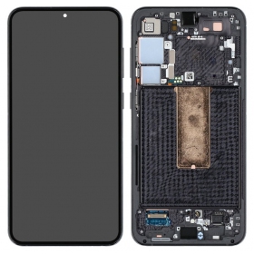 Ekranas Samsung S916 S23+ 5G su lietimui jautriu stikliuku und rėmeliu Phantom Black original (service pack)