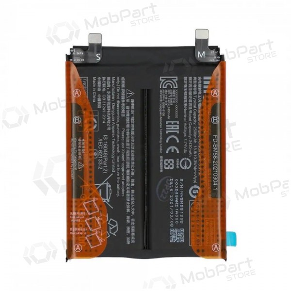 Xiaomi 11T Pro 5G Batterie, akumuliatorius (BM58) (original) Xiaomi 11T Pro 5G Batterie, akumuliatorius (BM58) (original)