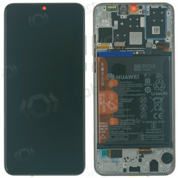 Huawei P30 Lite 48MP Display (Weiß) (mit Rahmen und Batterie) (service pack) (original)
