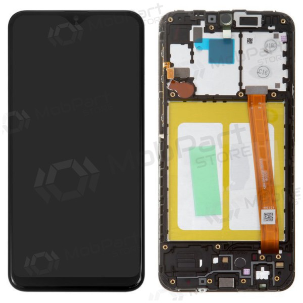 Samsung A202 Galaxy A20e 2019 Display (Schwarz) (mit Rahmen) (service pack) (original) Samsung A202 Galaxy A20e 2019 Display (Schwarz) (mit Rahmen) (service pack) (original)