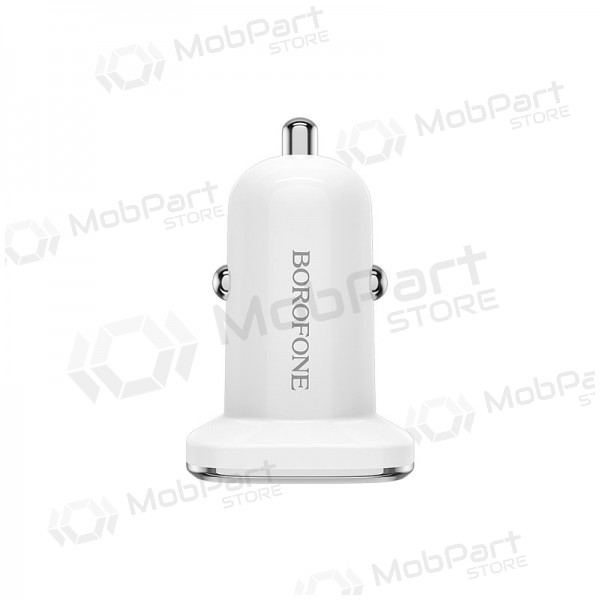 Ladegerät automobilinis Borofone BZ12 x 2 USB (2.4A) (Weiß)