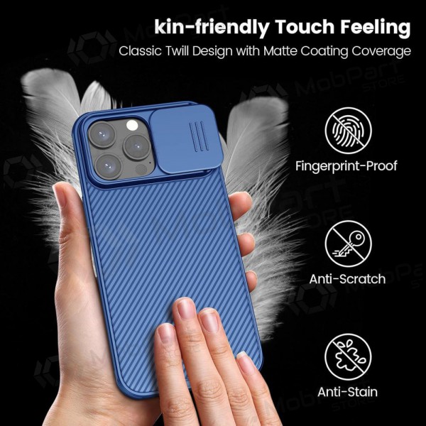 Apple iPhone 15 Plus Handyhülle „Nillkin CamShield Pro“ (Blau)