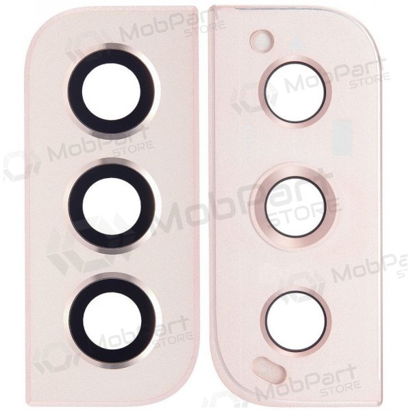 Samsung S901 Galaxy S22 Kameraglas (Rosa / Golden ) (mit Rahmen)