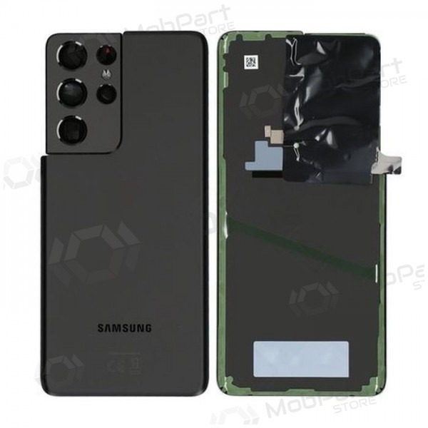 Samsung G998 Galaxy S21 Ultra 5G Rückseite Akkudeckel (Phantom Black) (gebraucht grade A, original)