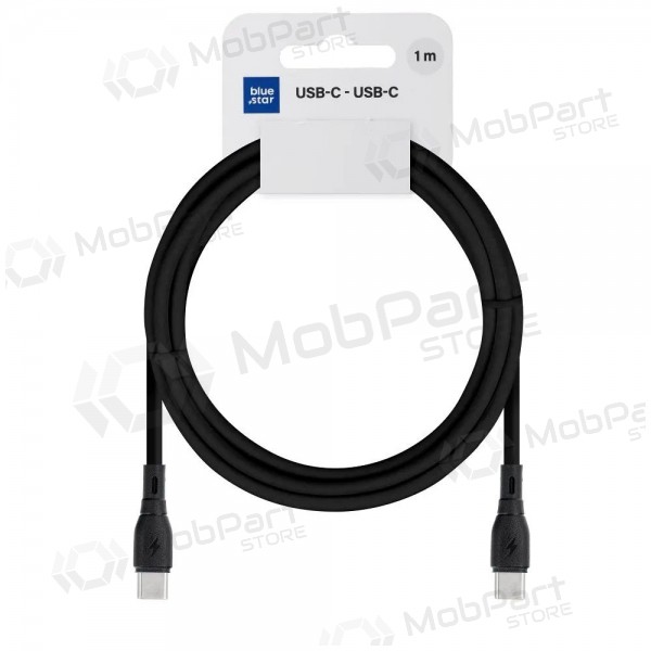 USB-C-Kabel Blue Star PJ73-13-3 USB-C auf USB-C 1 m 60 W schwarz
