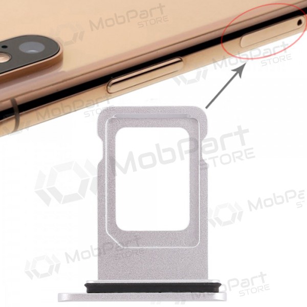Apple iPhone XR (Dual) SIM-Kartenhalter (Weiß)