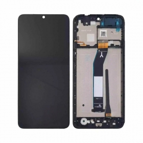 Ekranas Xiaomi Redmi A3 su lietimui jautriu stikliuku und rėmeliu Black original (service pack)