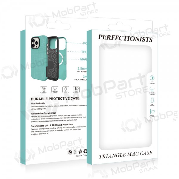 Handyhülle Perfectionists Triangle Mag Case Apple iPhone 16 Pro Max Rot