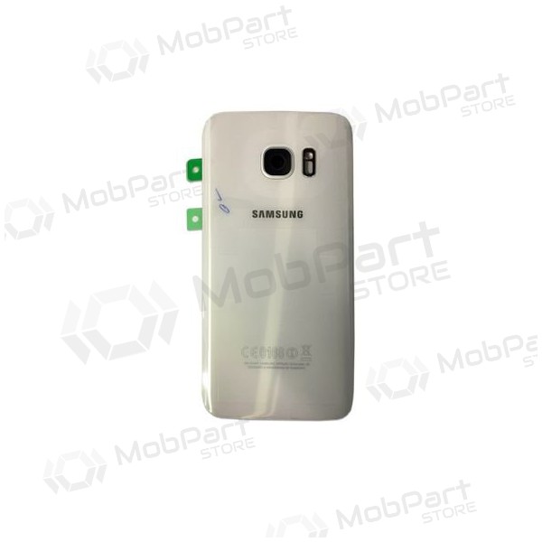 Samsung G935F Galaxy S7 Edge Rückseite Akkudeckel (Weiß) (gebraucht grade A, original)