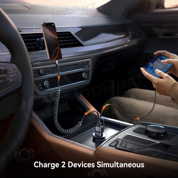 Auto-Ladegerät Joyroom JR-CCN16 USB-A/USB-C 15W Schwarz