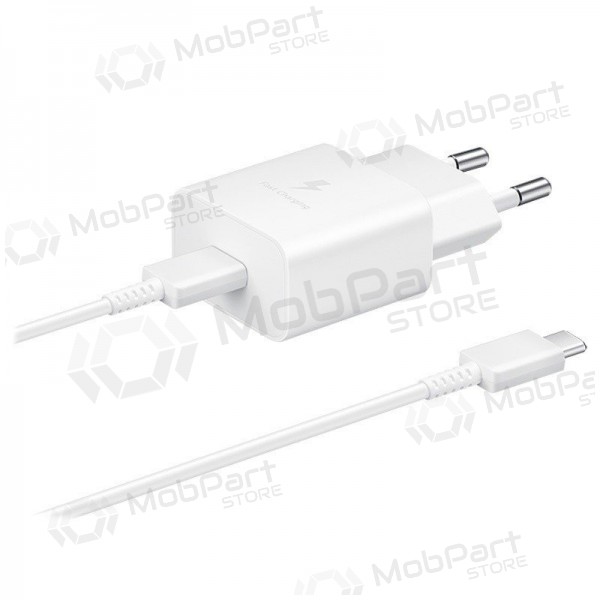 Ladegerät original Samsung EP-T1510XWEGEU 15W + Kabel Type-C 1m im Paket Weiß