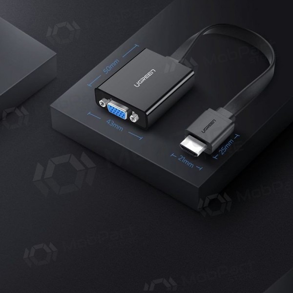 Adapter Ugreen MM103 HDMI zu VGA schwarz