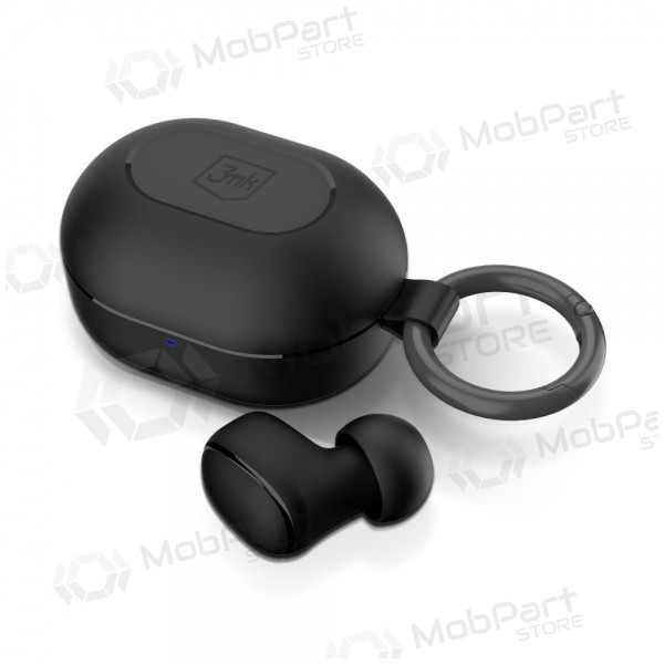 Kabellose Kopfhörer mit Mikrofon 3mk FlowBuds 6.0 Bluetooth USB-C schwarz